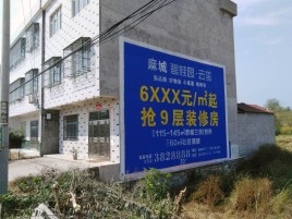  泾阳墙体广告质量分析