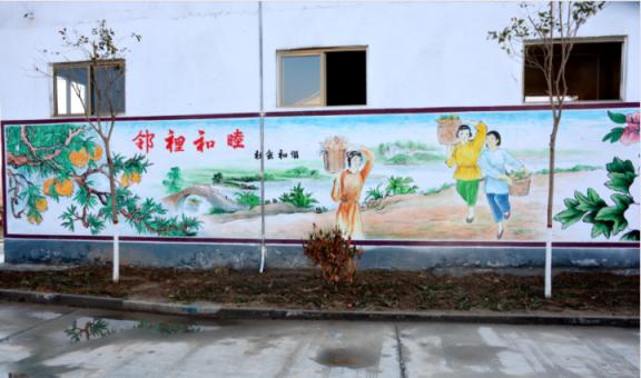 泾阳乡镇文化墙 乡风文明焕发新活力